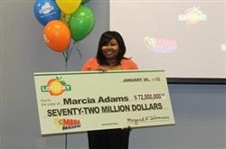 Marcia Adams- Mega Millions winner 